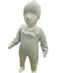 Baby Overall Set mit Mütze aus Baumwolle