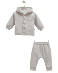 3-teiliges Baby Set – Jacke mit Kapuze, Sweatshirt & Hose