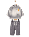 2-teiliges Baby Outfit aus Baumwolle (Hose & Langarmoberteil)