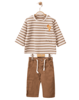 2-teiliges Baby Outfit aus Baumwolle (Hose & Langarmoberteil)