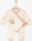 Baby Overall mit Stickerei aus natürlicher Baumwolle