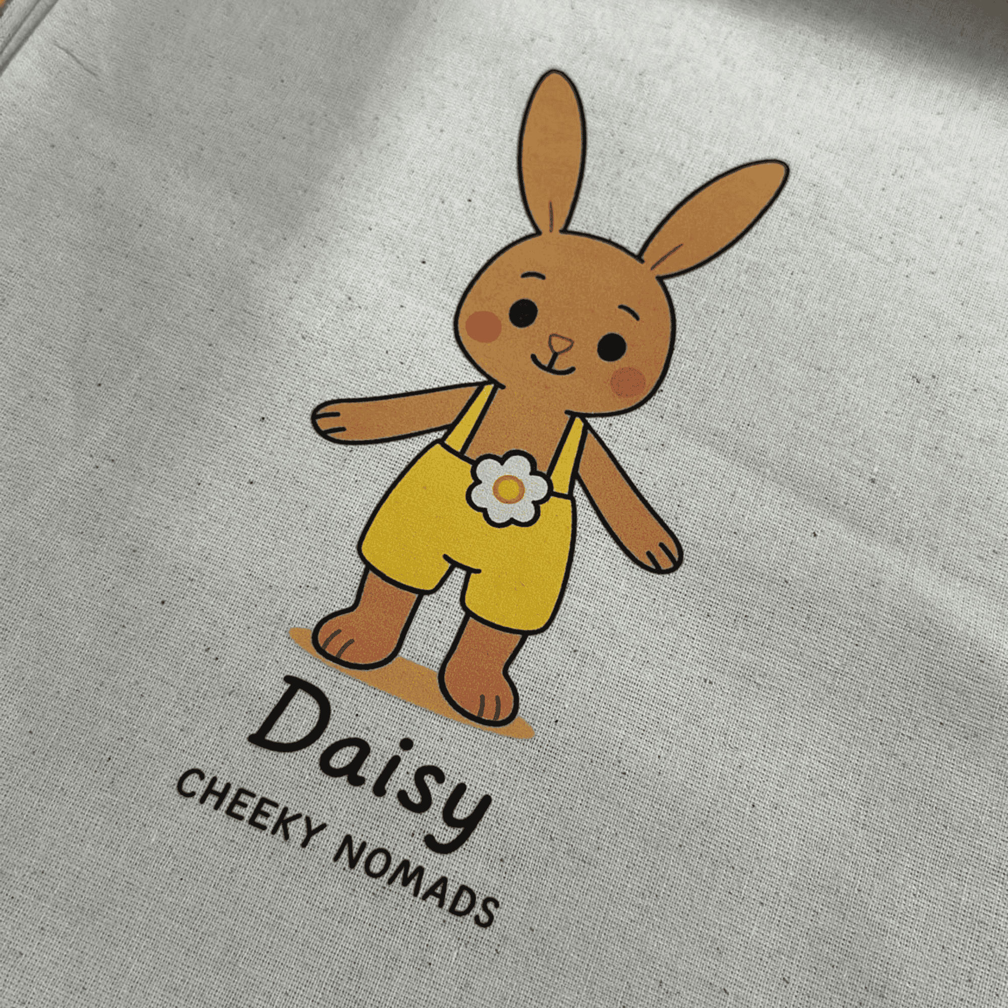 handgemachtes Bio-Amigurumi Kaninchen Daisy