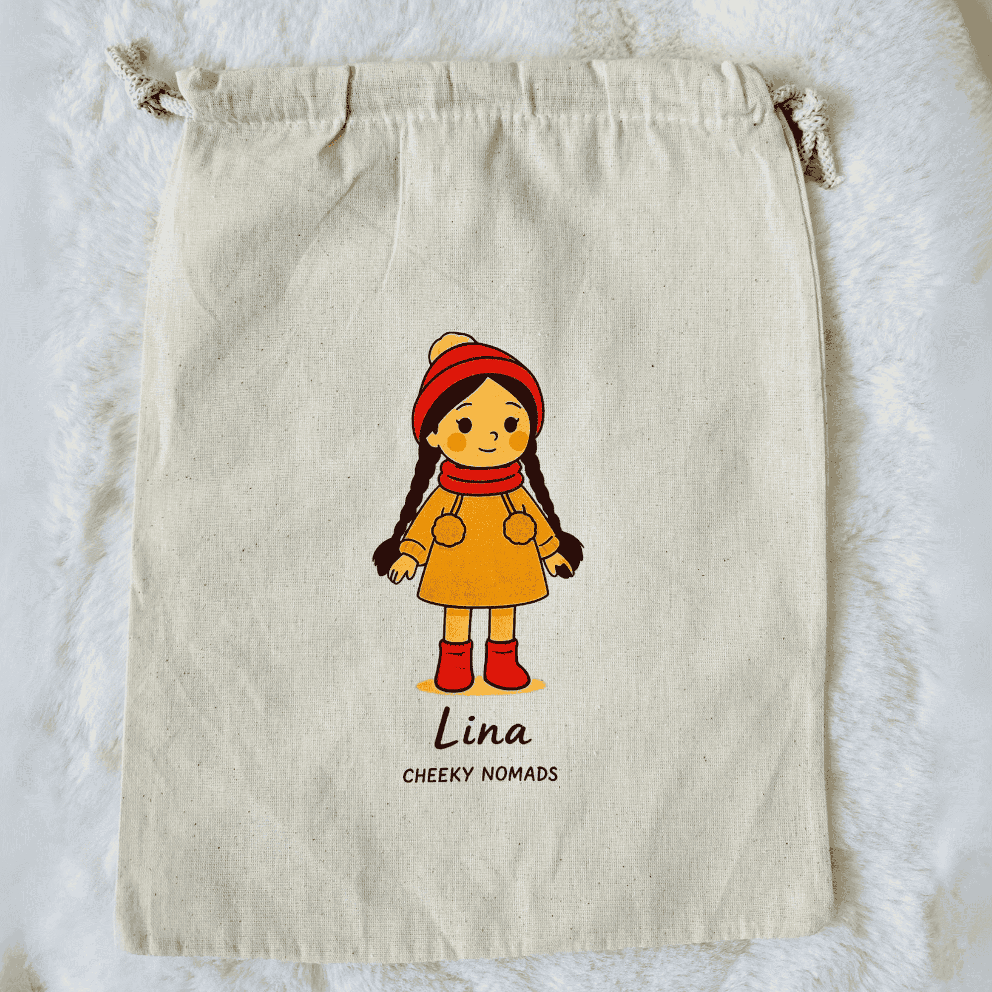 Lina handgemachte Amigurumi Freundin Bio-Häkelpuppe