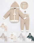 Baby Strick 2-teiliges Set aus Wolle