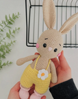 handgemachtes Bio-Häkel-Kaninchenspielzeug Daisy, Amigurumi-Spielzeug