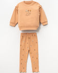 2-teiliges Baby Outfit aus Baumwolle für Mädchen be happy together