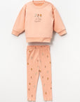 2-teiliges Baby Outfit aus Baumwolle für Mädchen be happy together