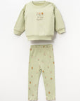 2-teiliges Baby Outfit aus Baumwolle für Mädchen be happy together