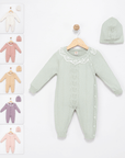 Baby Overall Set mit Mütze aus Baumwolle