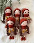 handgemachtes Bio-Häkelpuppe Lina, Amigurumi Puppe