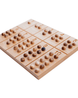 Montessori number counting board with wooden balls