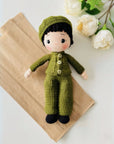 handgemachtes Bio-Häkelpuppe Noah, Amigurumi Puppe