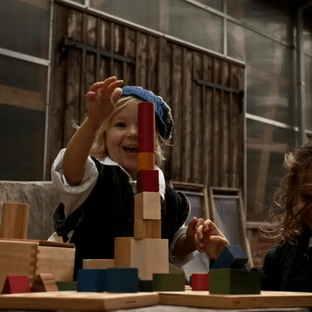 Bauklötze im Sack - 100 Stück Regenbogen (ab 12 Monate)