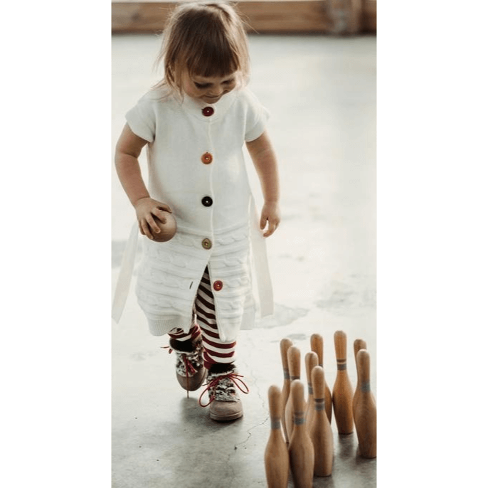 Bowling natürliches Holzspiel