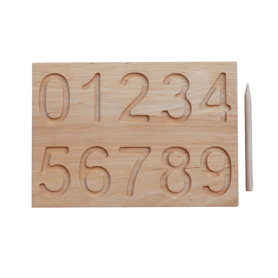 Montessori Zahlenzählbrett mit Holzkugeln