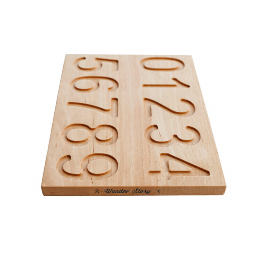 Montessori Zahlenzählbrett mit Holzkugeln