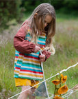 Waterproof kids rain jacket made from recycled material