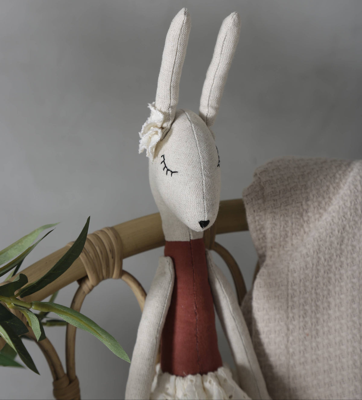 Handgemachtes Kuscheltier Hase