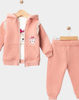 Baby Teddy Set – 3-teiliges Outfit für Mädchen mit niedlichen Details