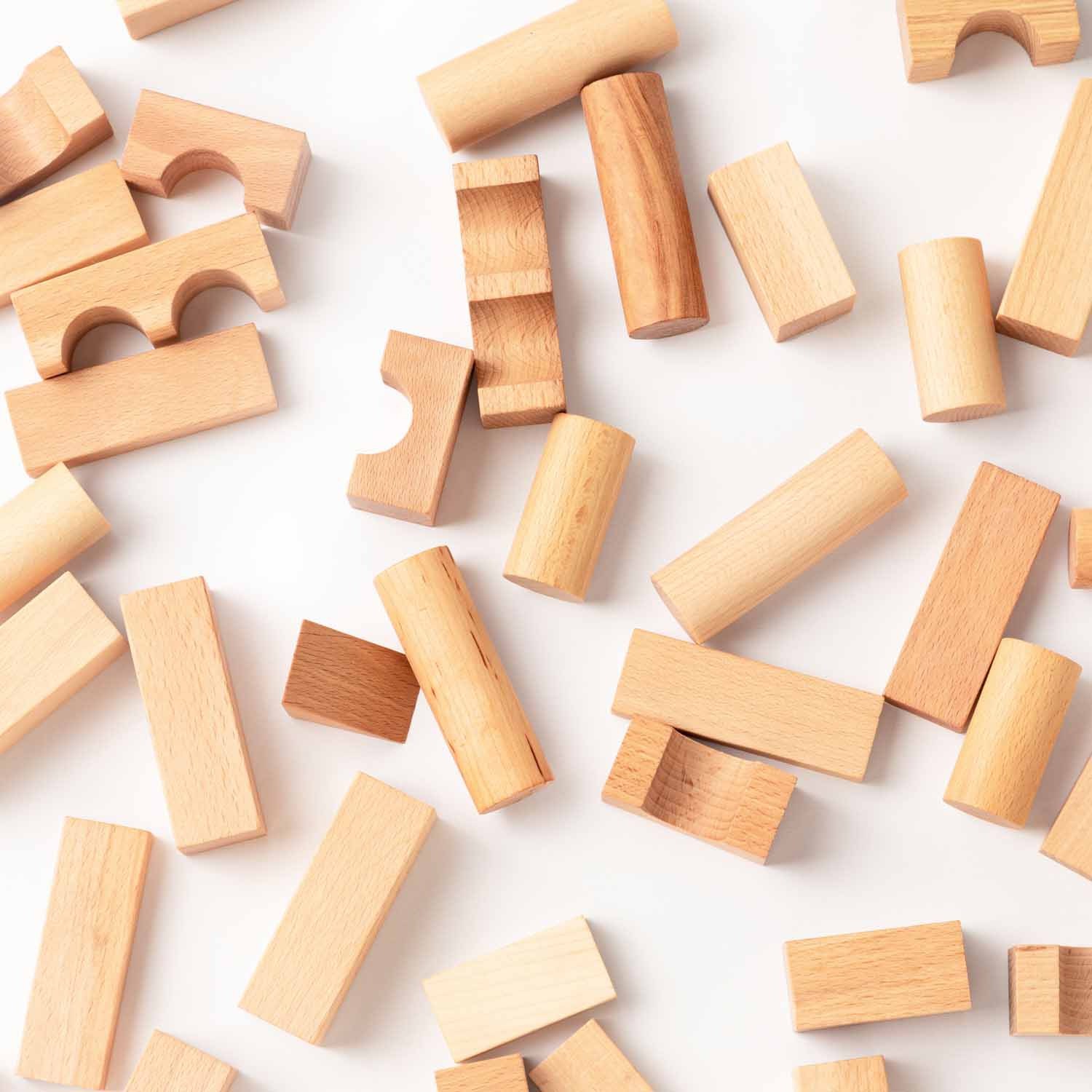 Bauklötze im Sack - 100 Stück natürlich (ab 12 Monate)