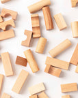 Building blocks in a bag - 100 pieces Natural (from 12 months)