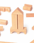 Building blocks in a bag - 100 pieces Natural (from 12 months)