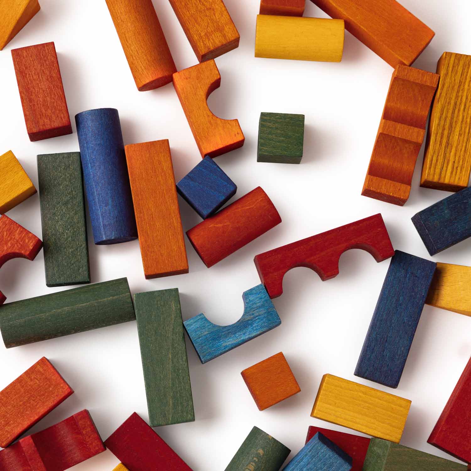 Bauklötze im Sack - 100 Stück Regenbogen (ab 12 Monate)