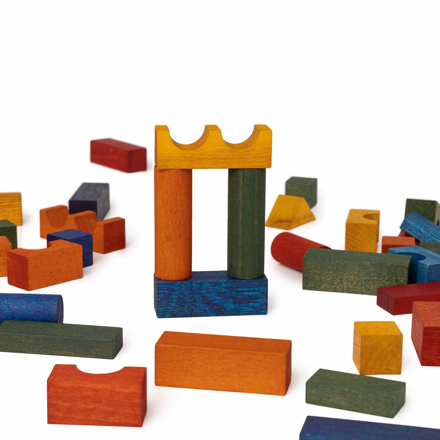 Bauklötze im Sack - 100 Stück Regenbogen (ab 12 Monate)