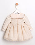 Baby Kleid mit besticktem Kragen