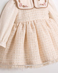 Baby Kleid mit besticktem Kragen
