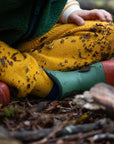 Bottines hautes en caoutchouc avec doublure color block