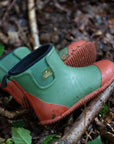 Bottines hautes en caoutchouc avec doublure color block