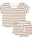 Bio T-Shirt und Shorts Set - Stripes