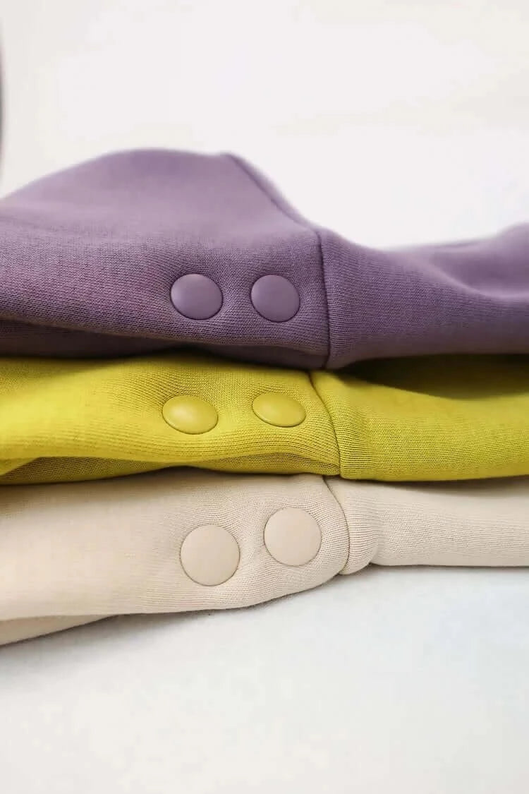 Kleid mit Kapuze  - Violett