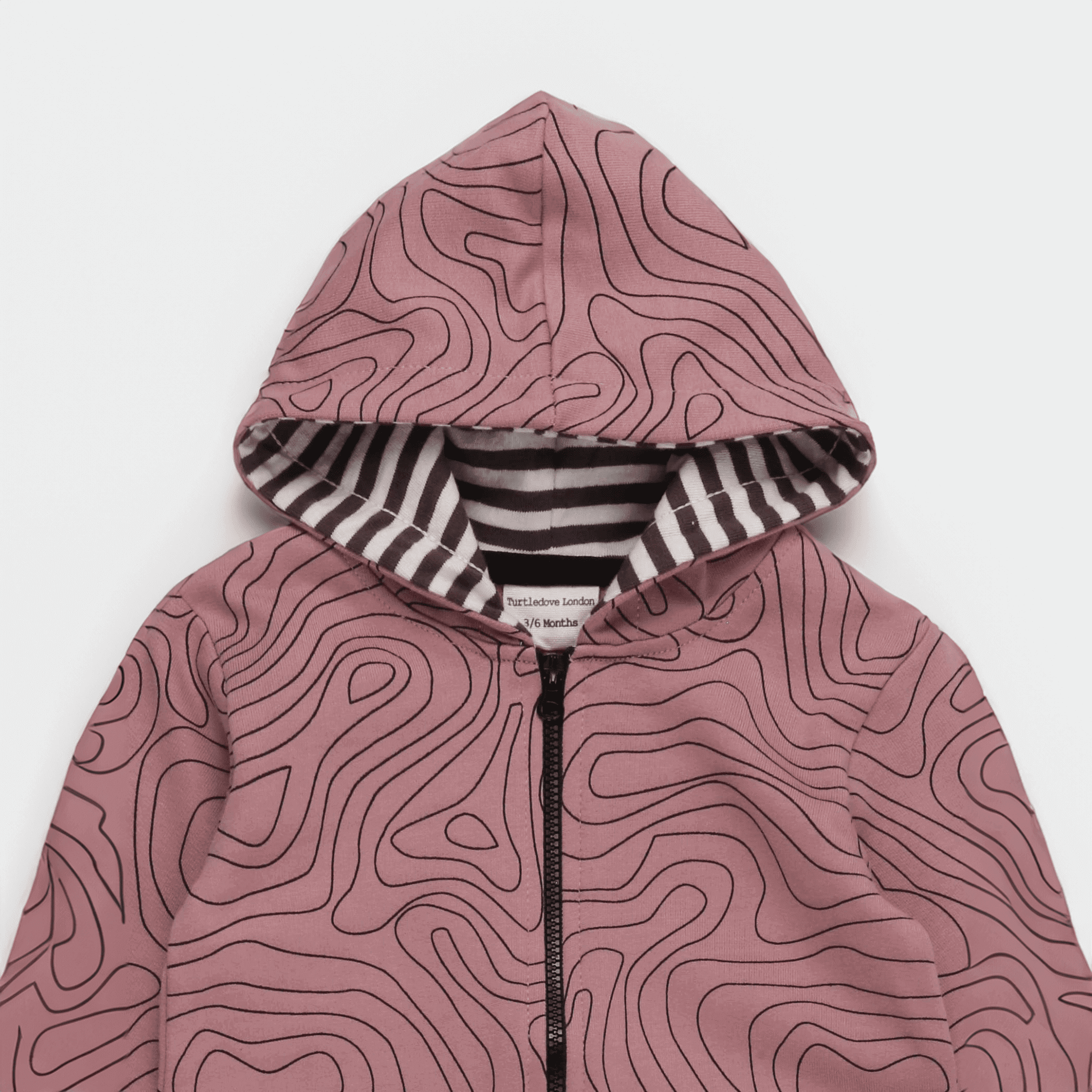 Strampler-kontour-print-hood für Babys