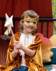 Golden cat mask with sequins