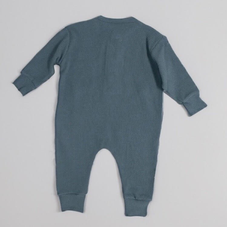 Baby Natural Overall aus Bio-Baumwolle in Petrol