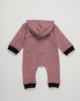 Strampler-Kontur-Print-Hood  für Babys - Rückseite