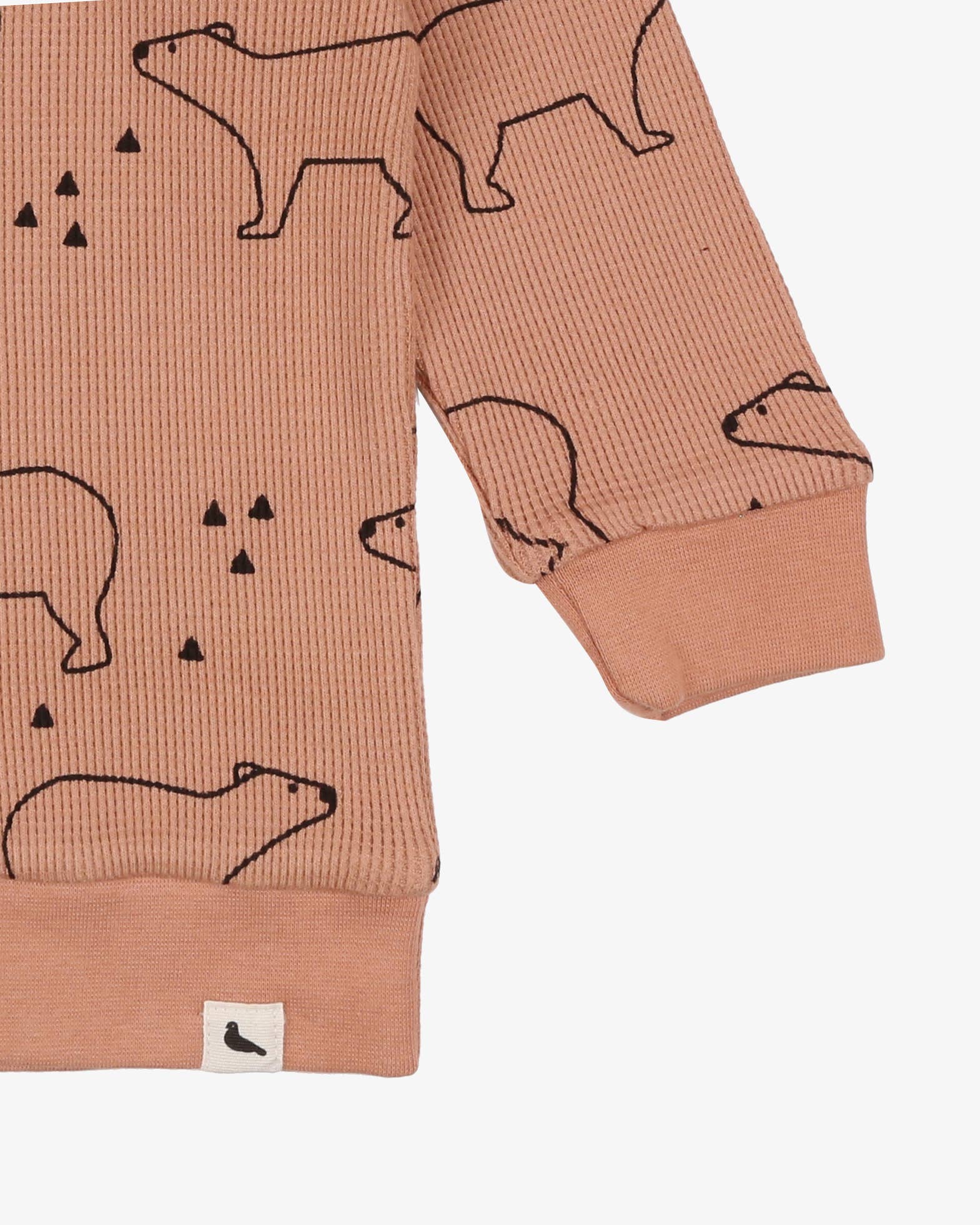 Bear Silhouette Sweatshirt - Ember- Close-up
