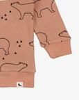 Bear Silhouette Sweatshirt - Ember- Close-up
