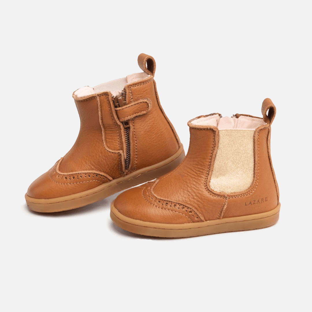 Axelle Lauflernschuhe in Braun/Gold von Lazare