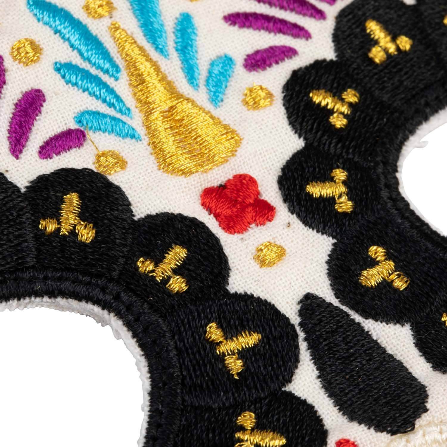 Maschera teschio Halloween colorato