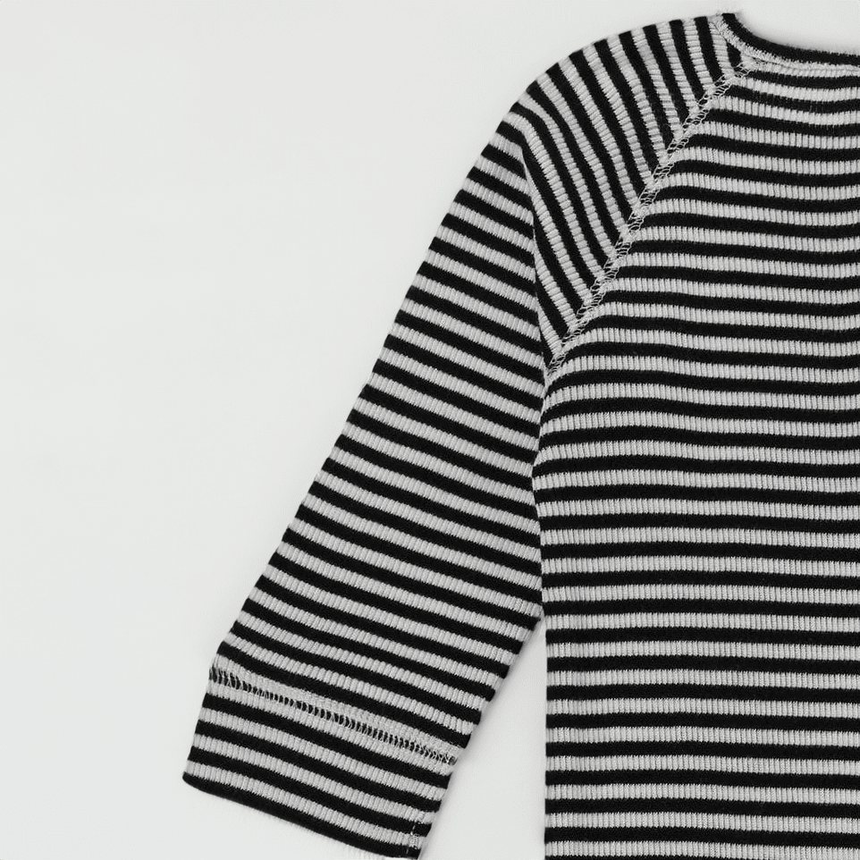 Pagliaccetto a coste a righe - Mono