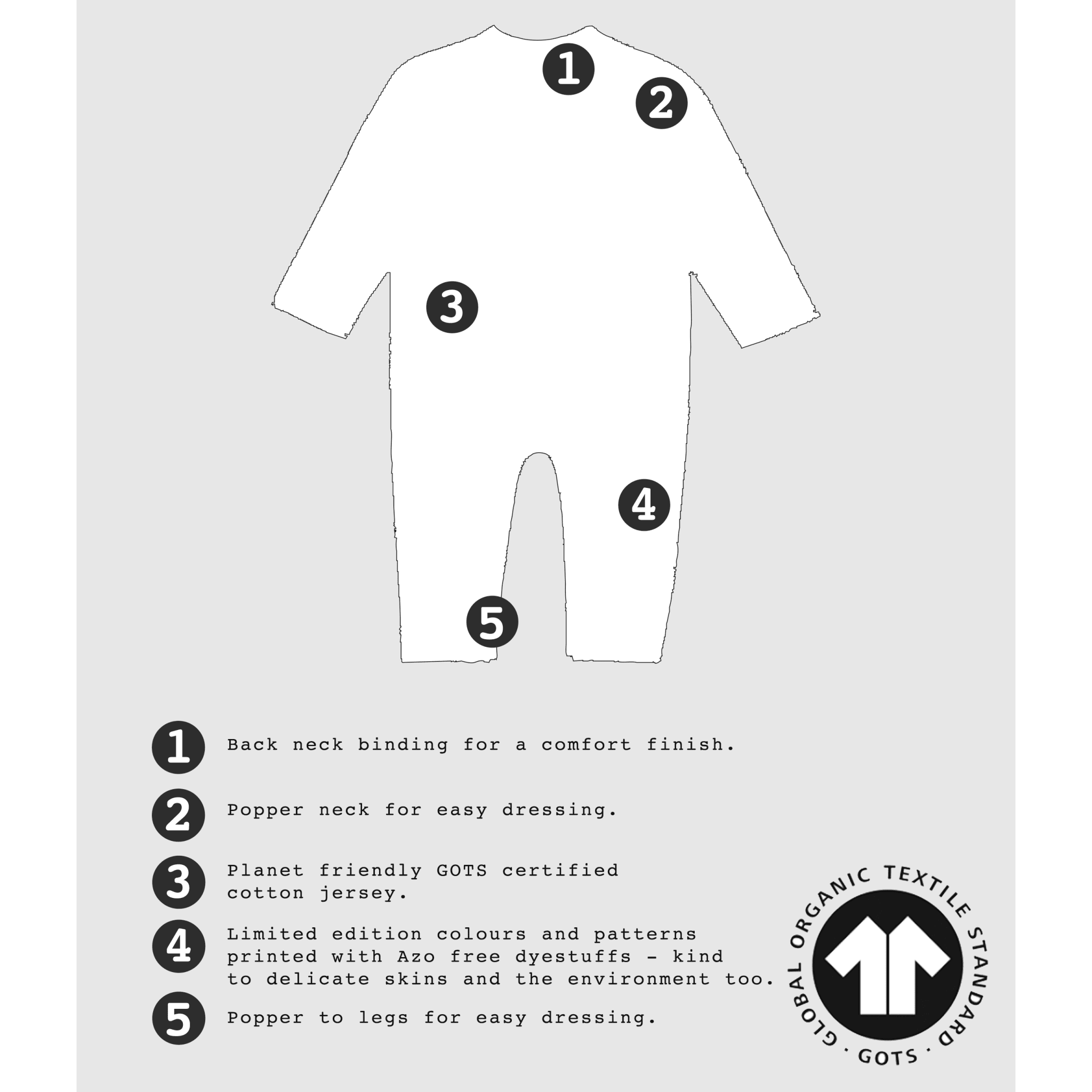 Pagliaccetto a coste a righe - Mono